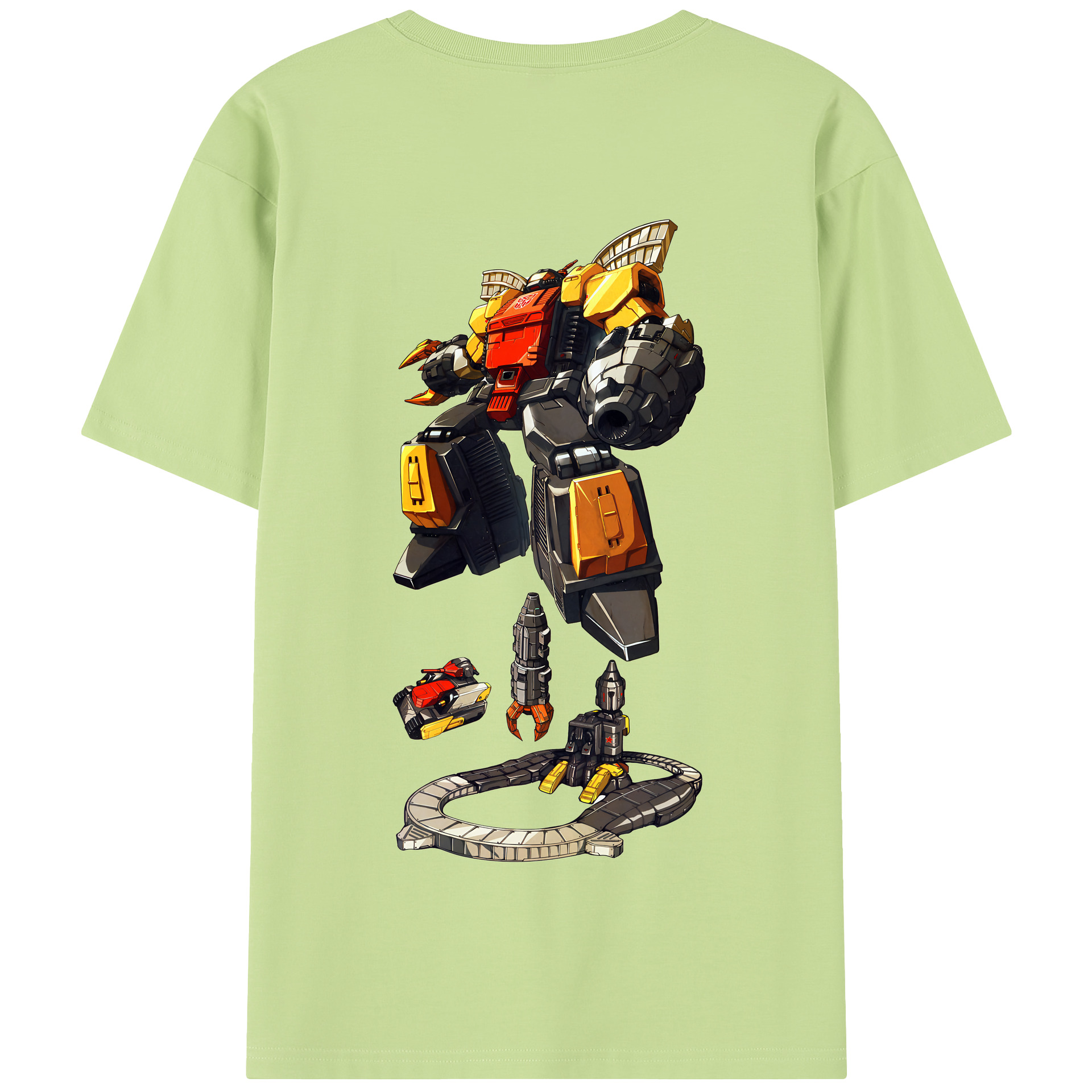 （画像用） Transformers トランスフォーマー 綿100％半袖Tシャツ（背面プリント）